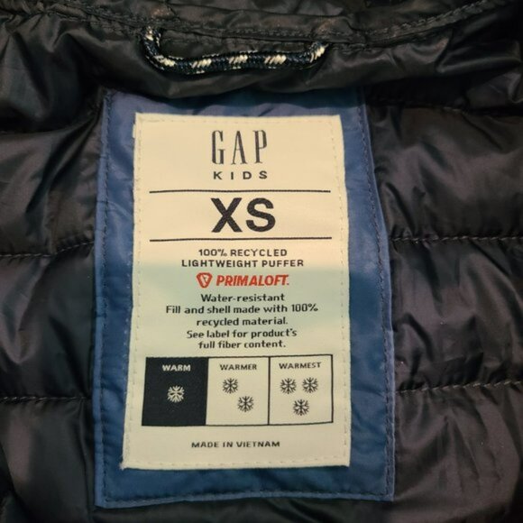 Gap kids boys blue ombre lightweight puffer winter jacket size XS - Picture 7 of 7